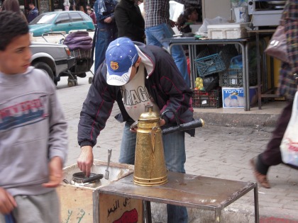 Vendedor de café arábigo... y del Barça